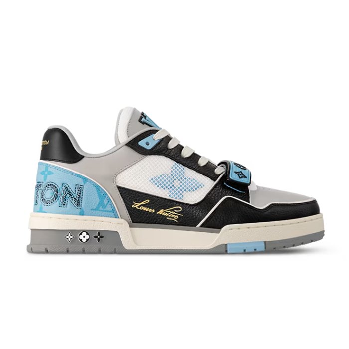 Louis Vuitton LV Trainer Blue Grey Black - HYPE ELIXIR