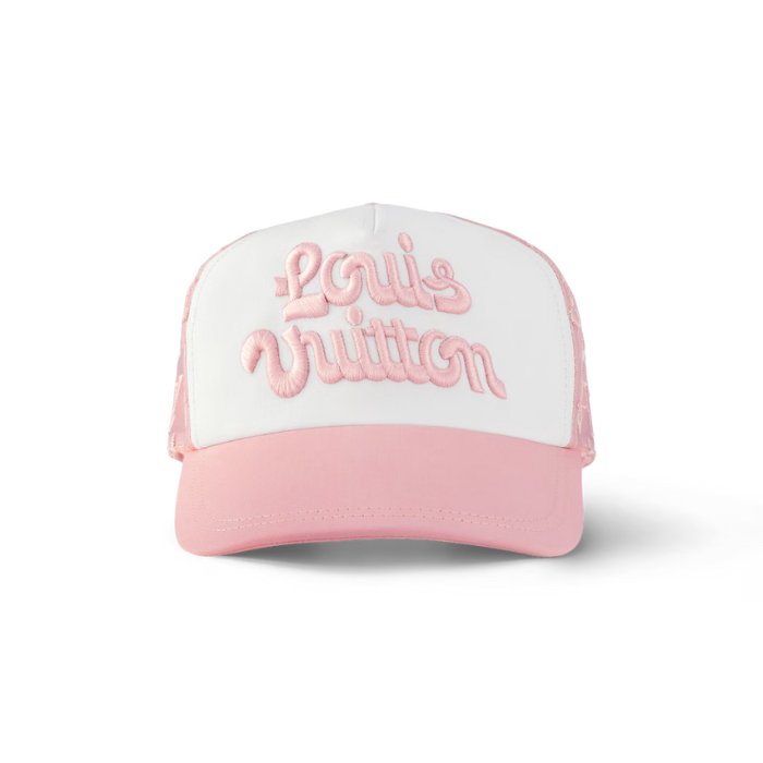 Louis Vuitton by Tyler, the Creator Mesh Signature Cap Pink - HYPE ELIXIR