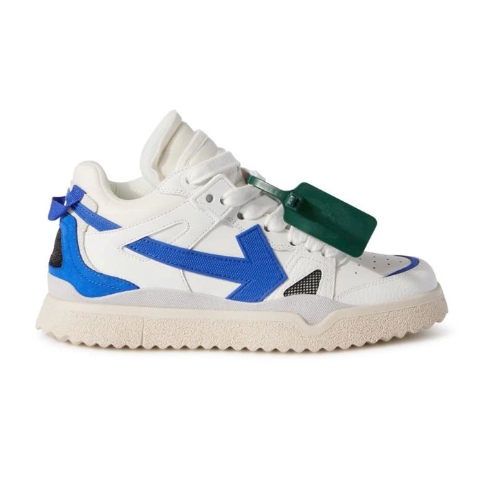 OFF-WHITE Sponge Mid Top White Blue - HYPE ELIXIR