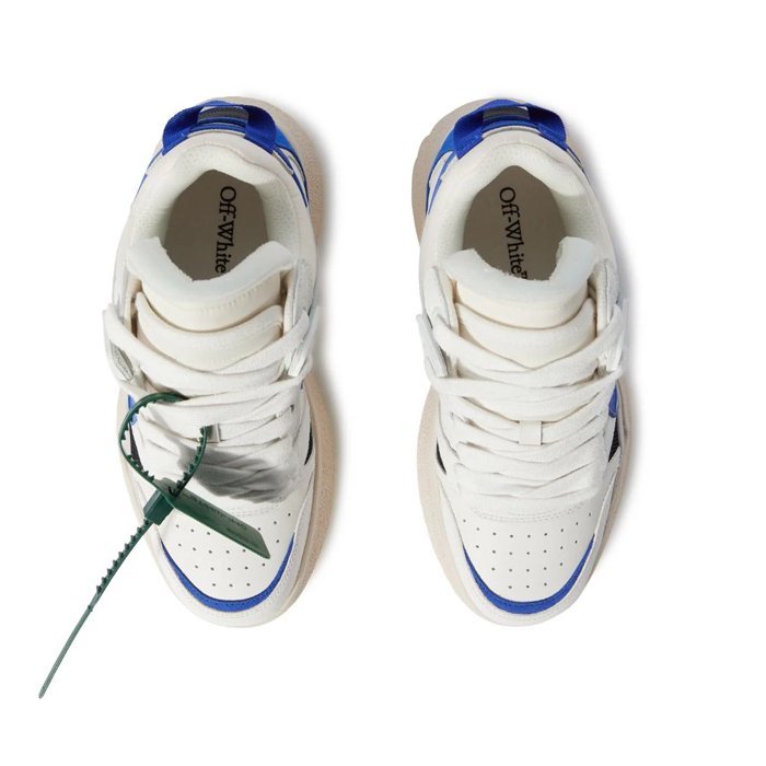 OFF-WHITE Sponge Mid Top White Blue - HYPE ELIXIR