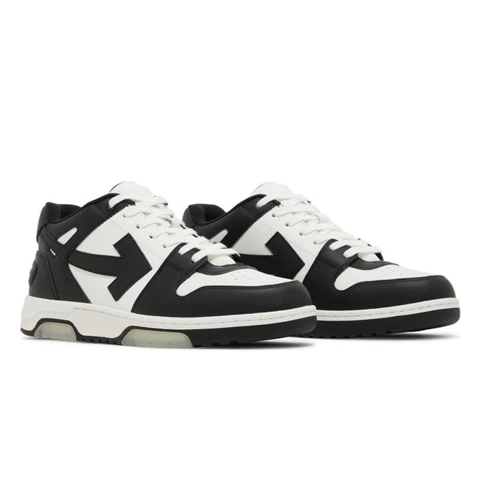 OFF-WHITE Out Of Office Low Tops White Black White - HYPE ELIXIR