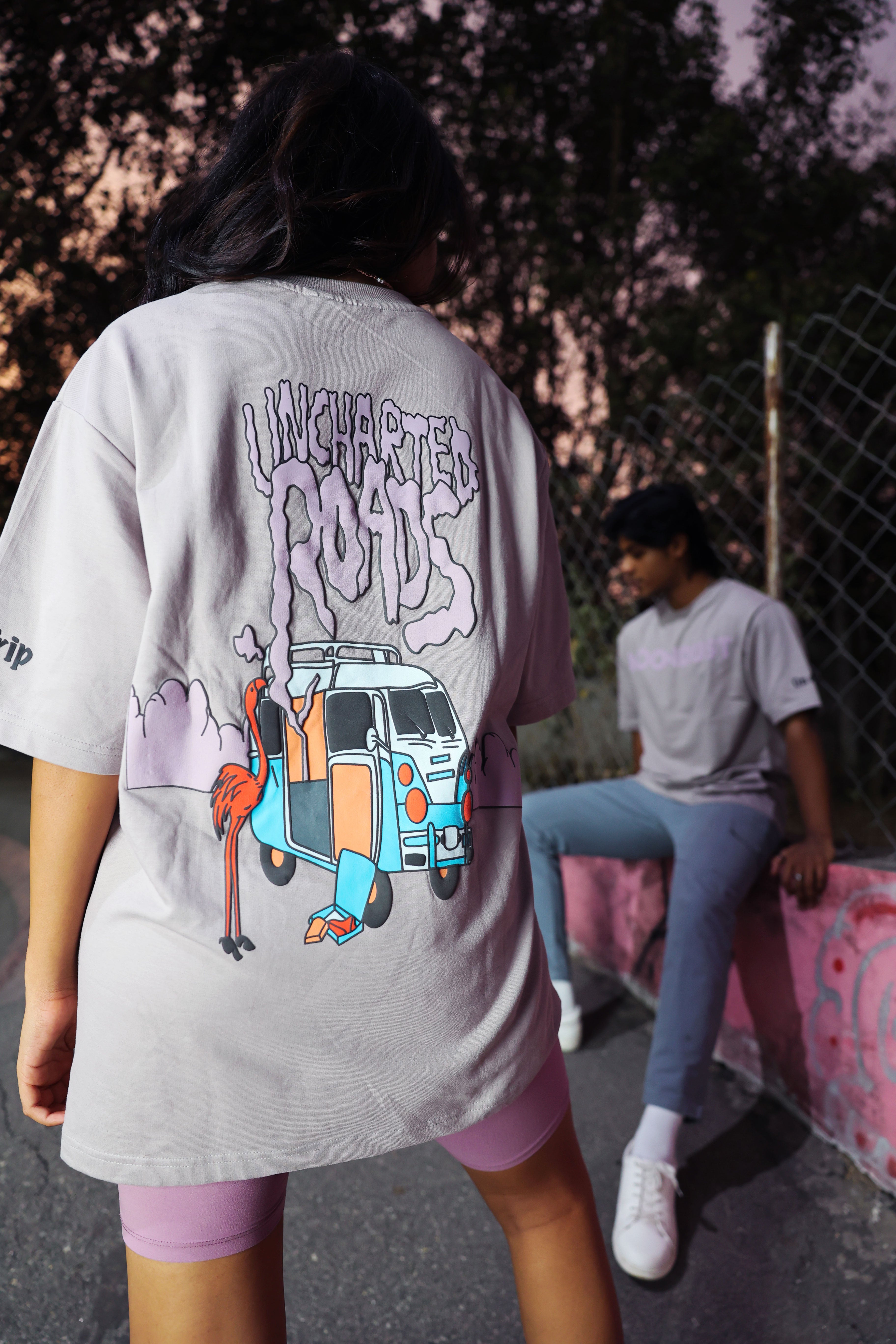 Uncharted Road T-shirt - Moondust - HYPE ELIXIR