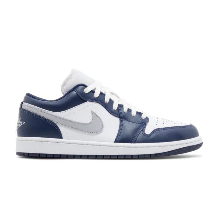 Jordan 1 Low Wolf Grey Midnight Navy