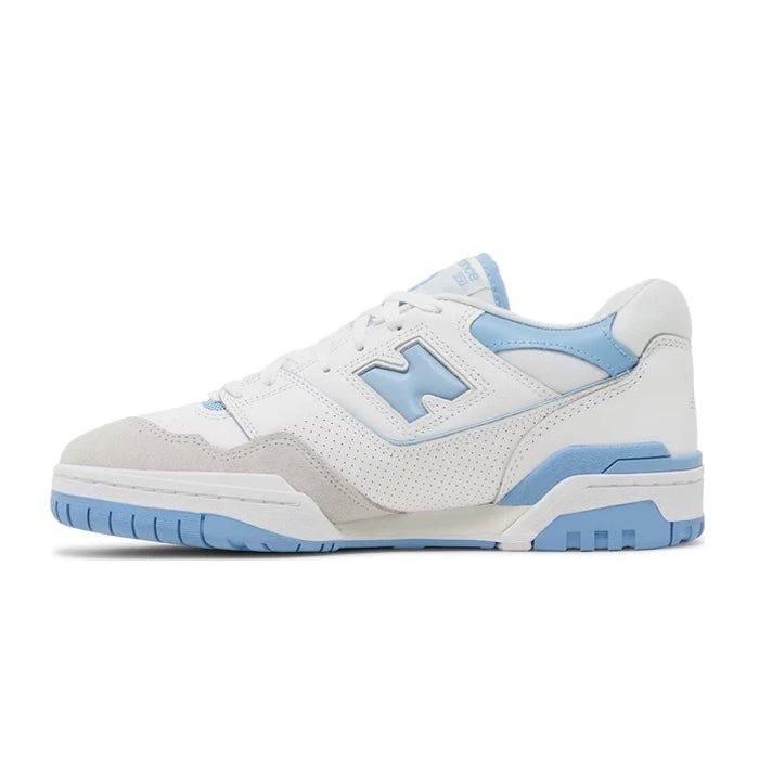 New Balance 550 White Blue Haze Rain Cloud - HYPE ELIXIR one stop destination for authentic palm angels t-shirt