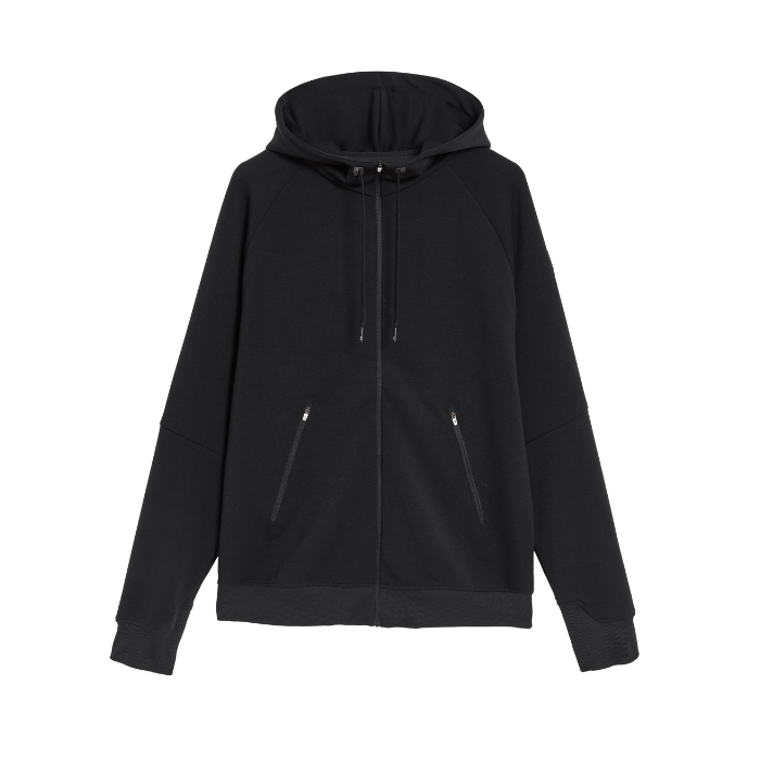 On Running Zipped Hoodie Black