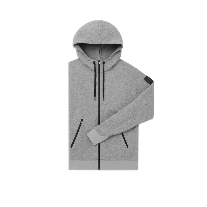 On Running Zipped Hoodie Grey