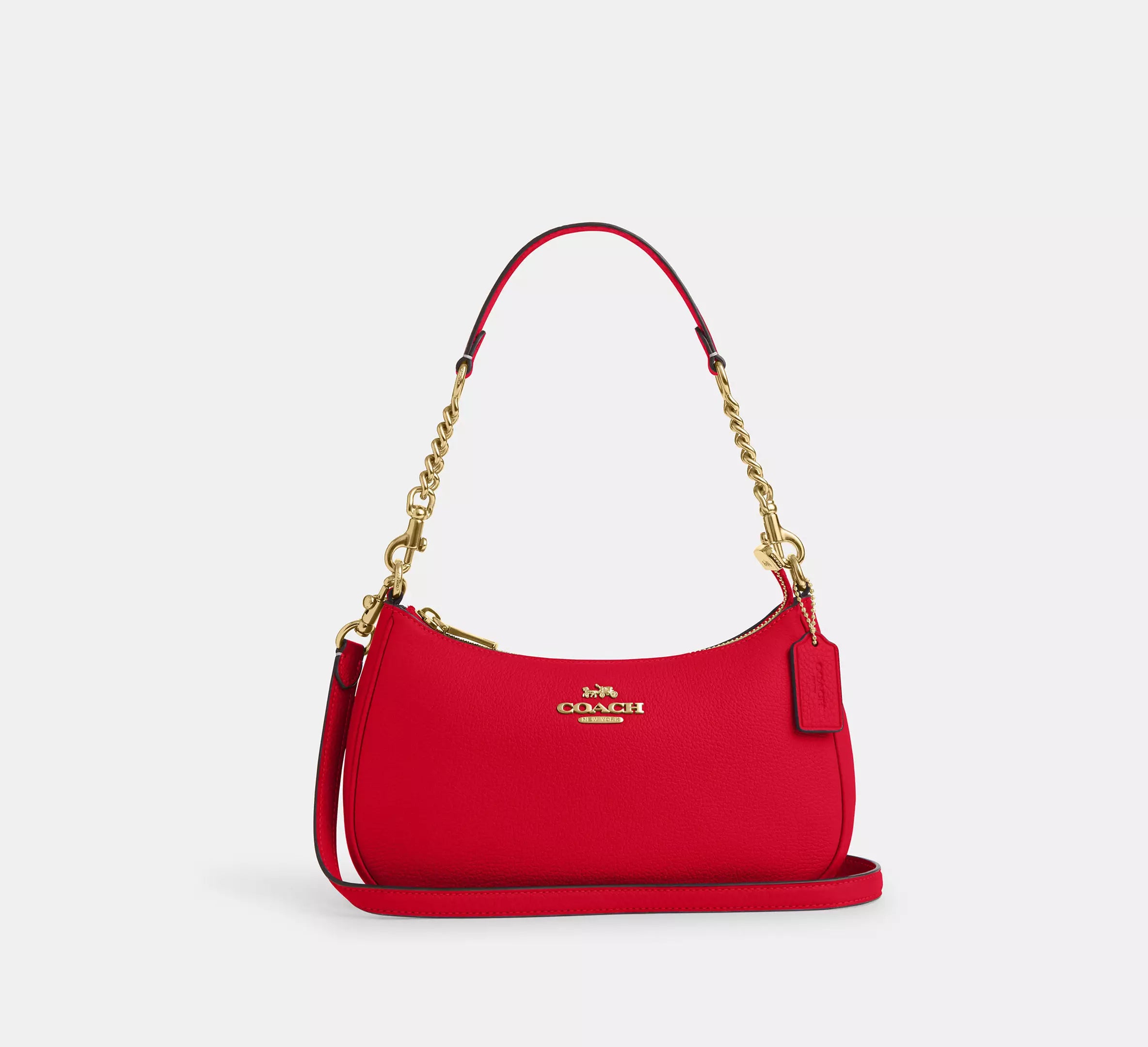 Coach Teri Shoulder Bag Bold Red