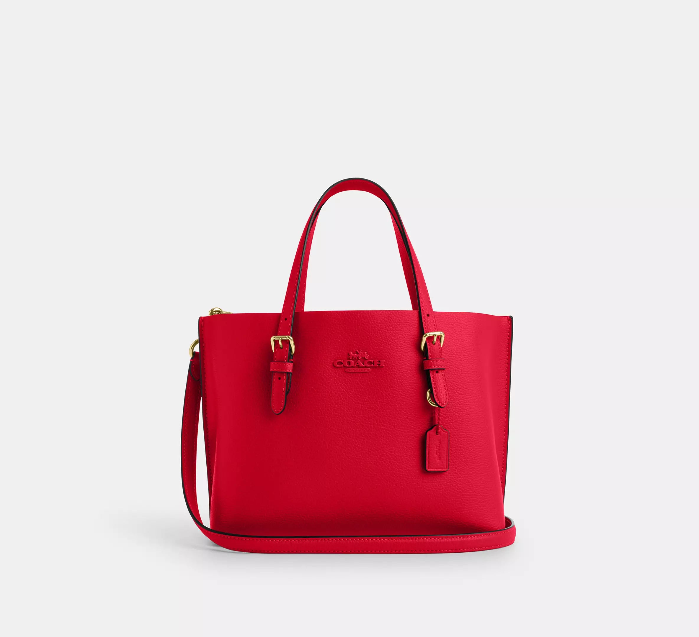 Coach Mollie Tote Bag 25 Bold Red