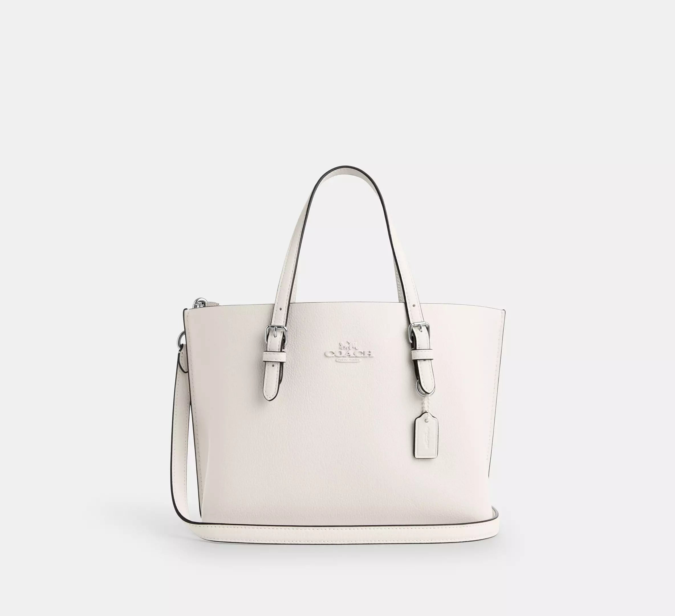 Coach Mollie Tote Bag 25 Silver/Chalk