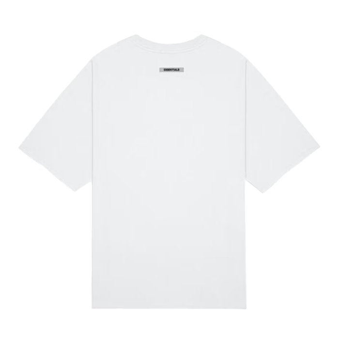 Fear of God Essentials Boxy T-Shirt Applique Logo White - Shop on HYPE ELIXIR