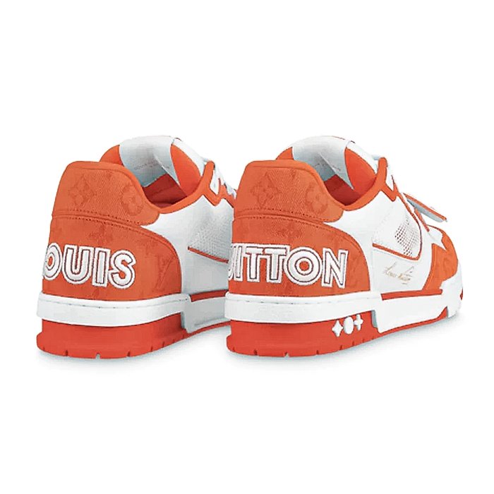 Louis Vuitton Trainer Low 'Orange Monogram Denim' - Shop Authentic Luxury Louis Vuitton on HYPE ELIXIR