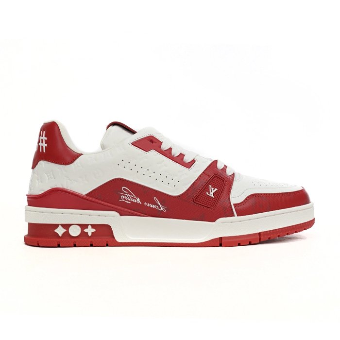 Louis Vuitton Trainer #54 Signature Red White - HYPE ELIXIR